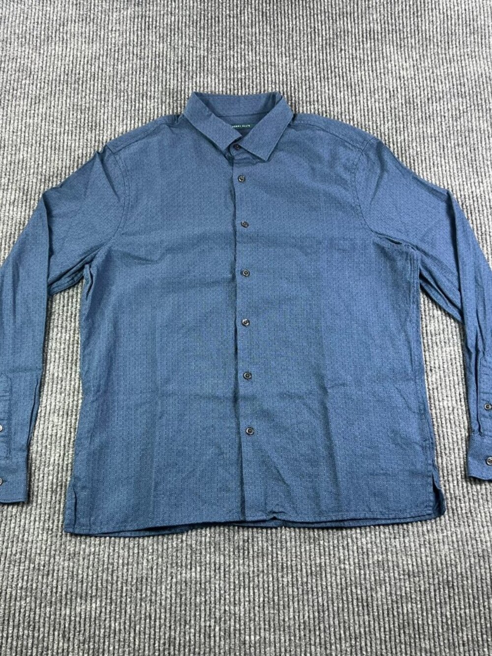 🔥 PERRY ELLIS Men’s Slim Fit Geometric Diamond Print Button-Up 🔥